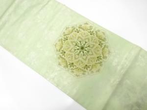アンティーク　相良刺繍　華紋模様袋帯（材料）